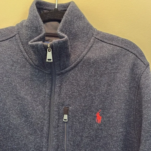 NWT Polo Half-Zip Pullover Navy Fleece Jacket